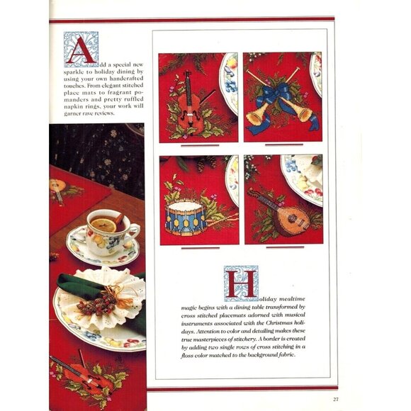 CHRISTMAS YEAR-ROUND NEEDLEWORK & CRAFT IDEAS PREMIER ISSUE, VOL. 1, NO. 1 - Picture 9 of 12